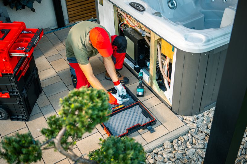 Hot Tub Installation in Progress